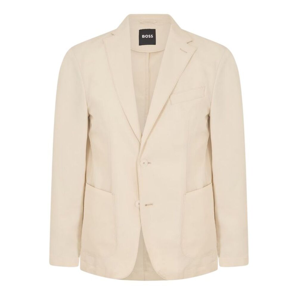 Boss Mens Hanry Notch Neck Blazer / White